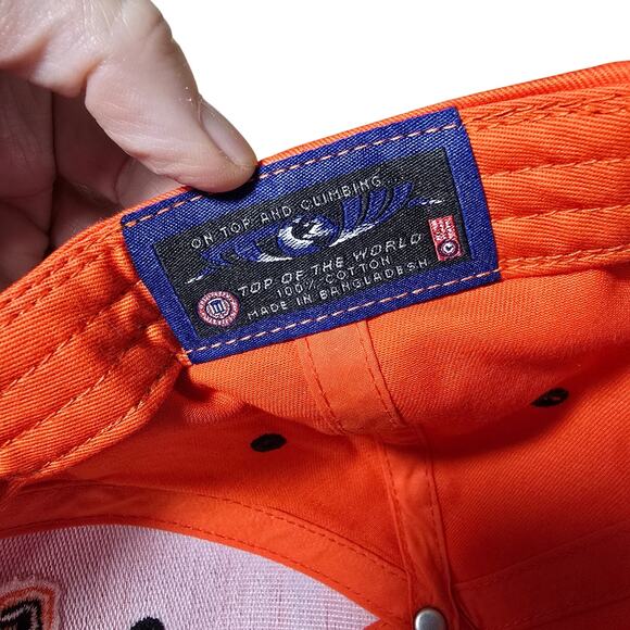 Oklahoma State University OSU Hat Classic Twill Hook & Loop Cap Orange Black - Picture 6 of 8